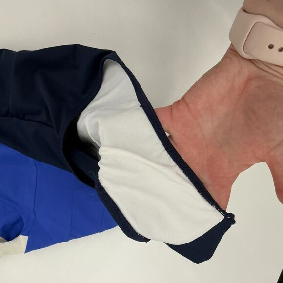 Summersalt Sidestroke Swimsuit One Piece Colorblock Blue Resort Vacation Size 8 - Picture 8 of 11